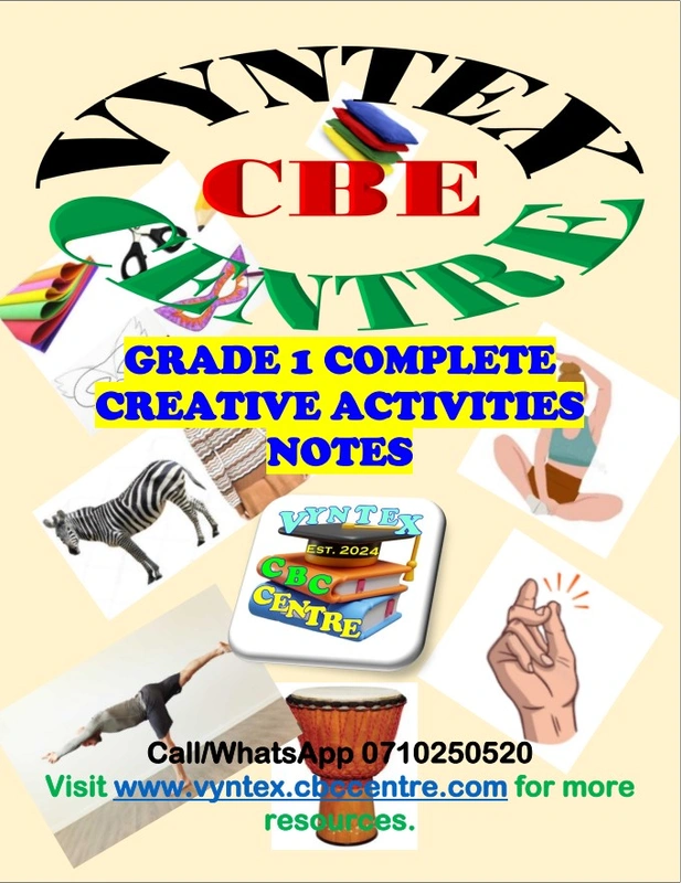 Grade 1 Creative Activities Notes image 1