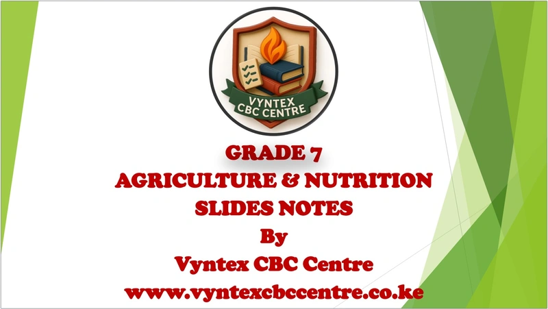 Grade 7 Agriculture Notes Slides image 1