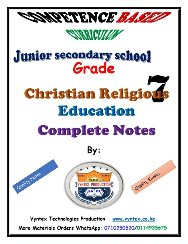 Grade 7 Cre Notes image 1