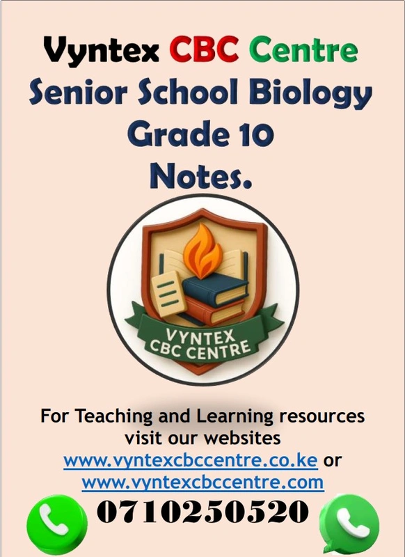 Grade 10 Biology Notes image 1