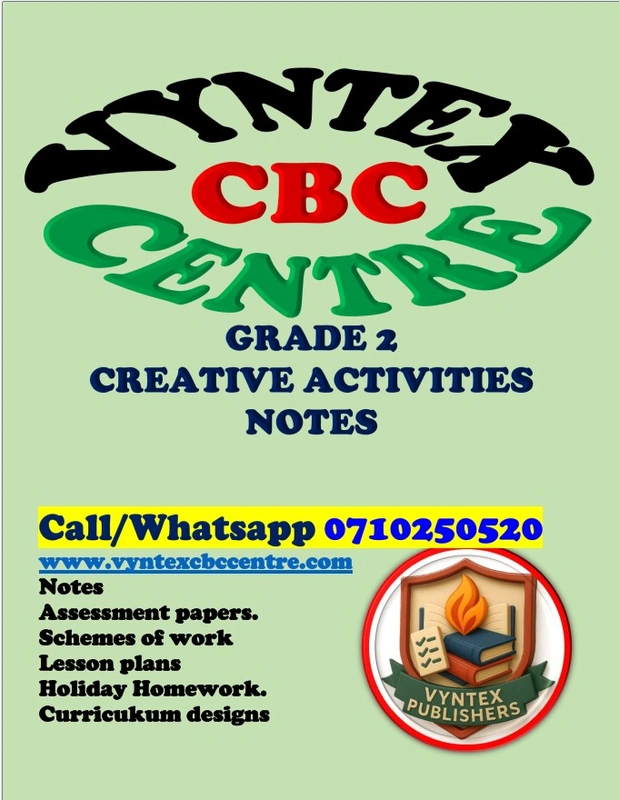 Grade 2 Creative Activities Notes. image 1