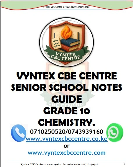 Gr 10 Chemistry Notes Guide 1