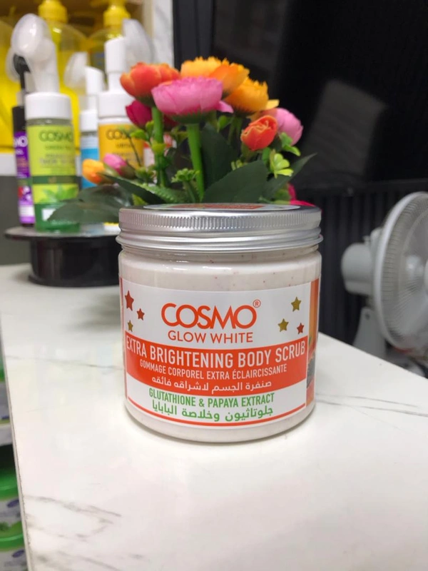 Glow White Body Scrub (white orange) 1