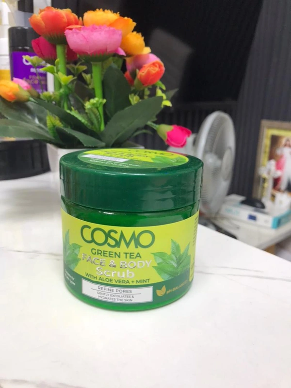 Cosmo Face and Body Scrub (Green Tea) 1