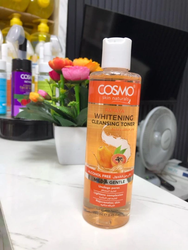 Cosmo Papaya Whitening Cleansing Toner 250ml 1