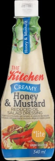 The kitchen creamy honey &mustard  reduced oil salad dressing 1
