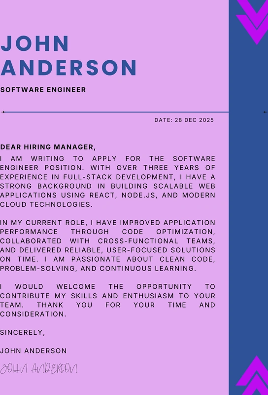 Modern Professional CV & Cover Letter Design | Editable Canva Layout for Corporate & Tech Careers 2